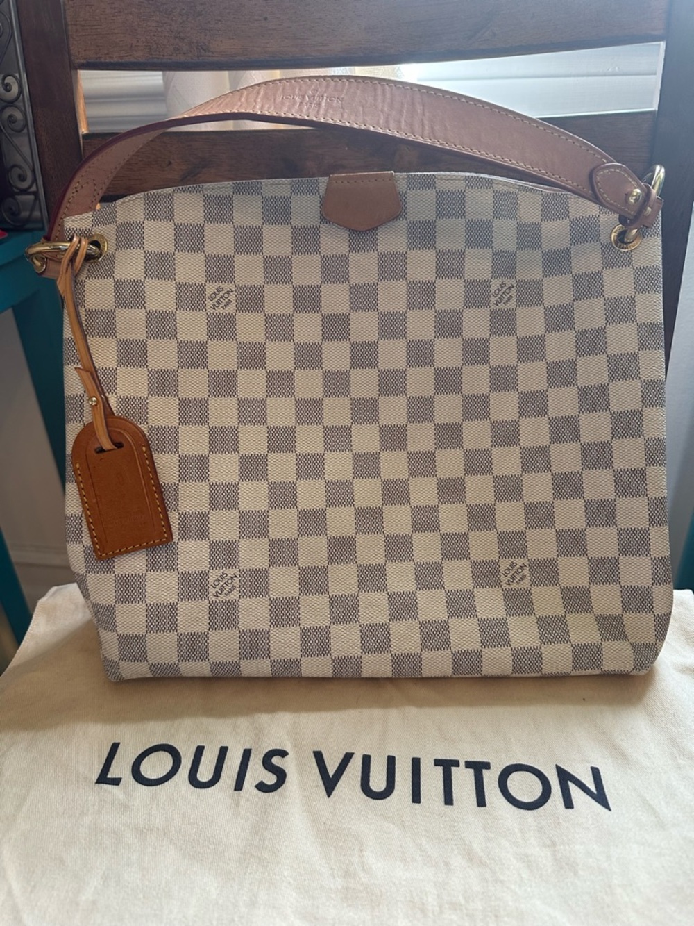 Louis Vuitton Graceful PM in Damier Azur - Picture 2 of 16
